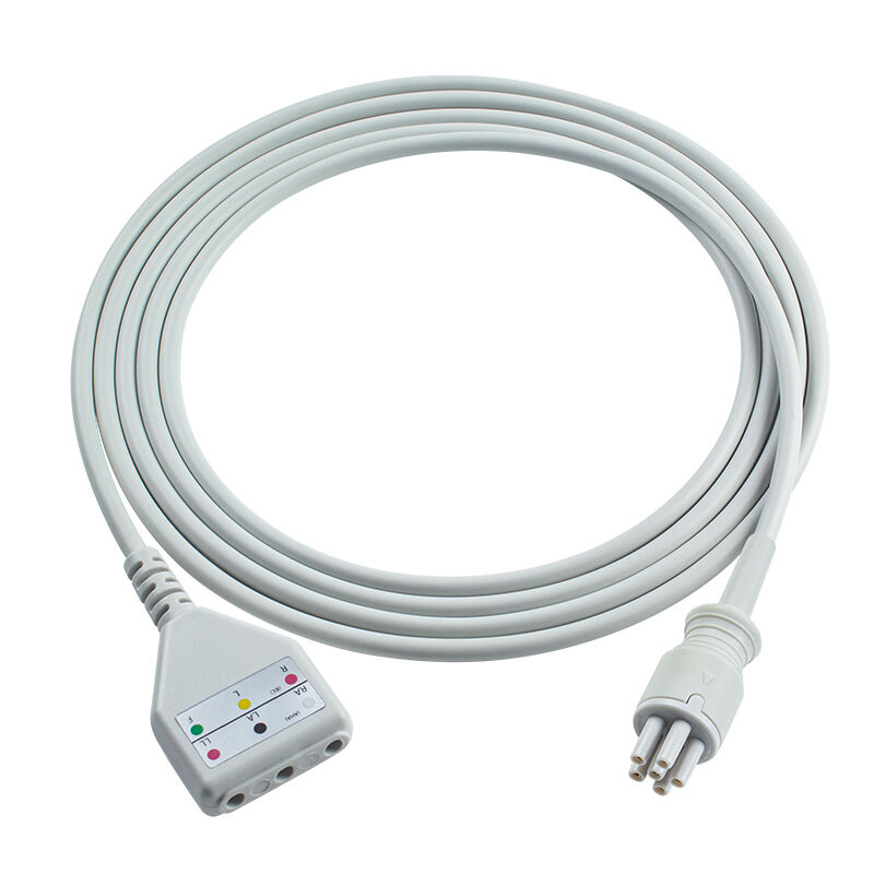 Omron > Colin 6Pin Conector 3 5Cable de adaptador de tronco de ECG de plomo MC039-55 Cables de extensión de ECG estilo Din