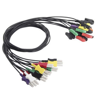 Alambre translúcido de la radio de Spacelabs cable transparente de la ventaja de la ventaja ECG de 1 metro 10