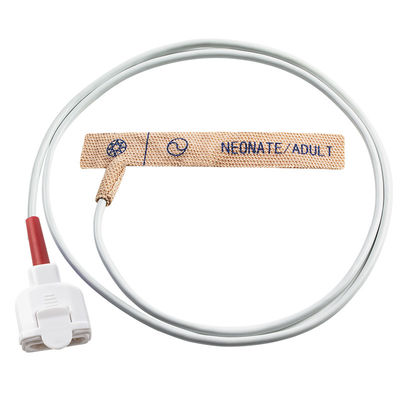 Tela elástica roja de la piel de la serie 11pin del sensor disponible SpO2 de for M-asi-mo