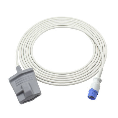 Schiller Truscope SpO2 Sensor Clásico Mini II III Digital 12Pin Adulto Cable de sonda SpO2 de punta blanda
