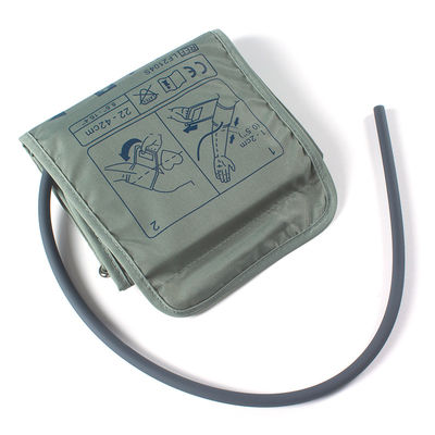 Esfigmomanómetro manguito NIBP manguito adulto grande esfigmomanómetro tubo único 22-42cm