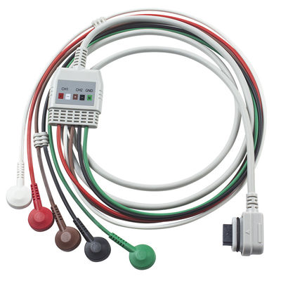 Cable de ECG 5Lead Holter GE Seer ECG 2008594-001 Cable compatible con GE SEER LIGHTR