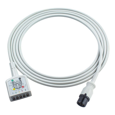 P-Fhilips PH AAMI 6Pin Conector 5Lead ECG Trunk Adapter Cable 453561432691 453561227251 Cable de extensión de ECG estilo VS