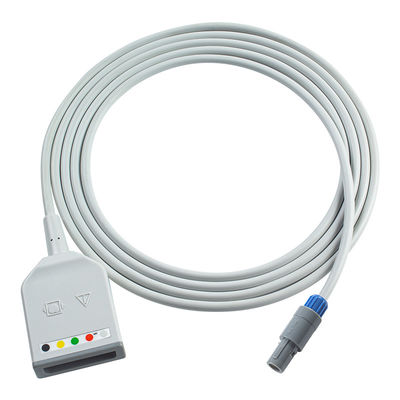 Biosys Lemo 6Pin 5Lead Cable de adaptador de tronco de ECG BPM-103 Tepas Kma800 Cable de extensión de ECG Euro estilo