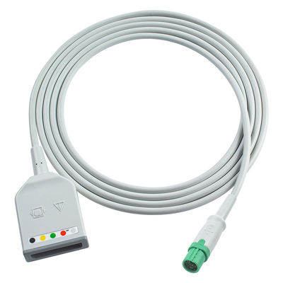 S-iemens Drager 7pin Adaptador de tronco de ECG Cable Draeger ECG Cable Infinity Delta XL 5592162 Cables de extensión de ECG