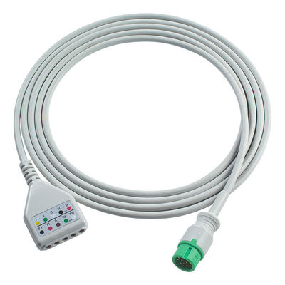 Comen 12Pin Cable de adaptador de tronco de ECG C50 C70 C90 NC12 NC8 Cable de ECG Euro estilo cables de extensión de ECG