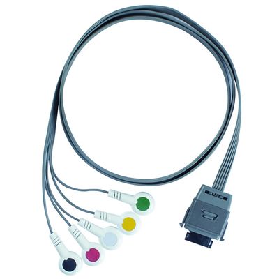 TPU Edan 5Lead ECG Holter Cable IEC Snap Vida útil 24 meses para el instrumento biomédico