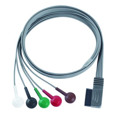 Compatible con PH ECG Telemetry Leadwire - M4725A ECG Holter Cable 350-0173-03 para Zymed DigiTrak-Plus