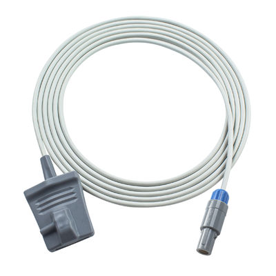 Compatible Trismed 7000K Adulto punta blanda Sensor directo SpO2 3.0M 5Pin de una sola muesca Tecnología digital