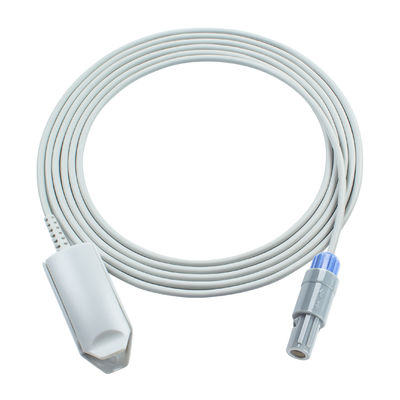 6 pin 40 grados para adultos clip de dedos SpO2 sensor 3.0M compatible Drager Vist 120 Vist 120s