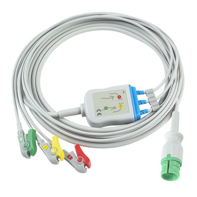 Compatible con el cable promed de ECG 3Lead IEC Grabber para PM-12 14Pin