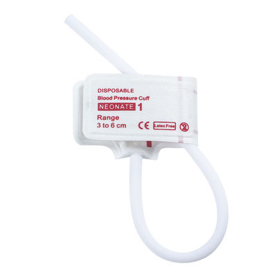 Disposable Neonatal NIBP Cuff Tubo único tamaño 1 3-6cm Sin látex Estéril