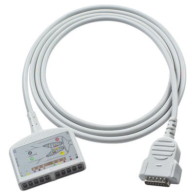 Cable del tronco de EKG de GE Healthcare Marquette flexible 22341809 para el monitoreo de adultos y pediatras