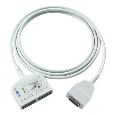 OD6mm 2.2M Cable de tronco de ECG Compatible con el Mortara Burdick 1600 300 3100 400 6100 800