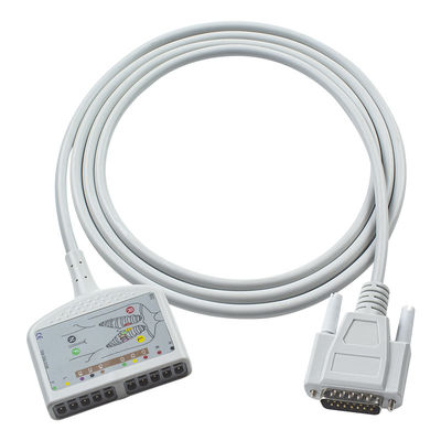 Cable de ECG de diagnóstico compatible con Nihon Kohden ECG 10Lead para Cardiofax C, Cardiofax GEM 9020K, Cardiofax M