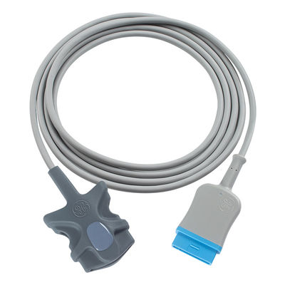 Sensor de SpO2 de punta blanda reutilizable con señal TruSignal original de GE TS-SA4-GE