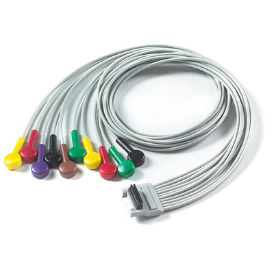 Cable de ECG de Mortara Holter, Cable de ECG de Mortara H3 + 10 con plomo
