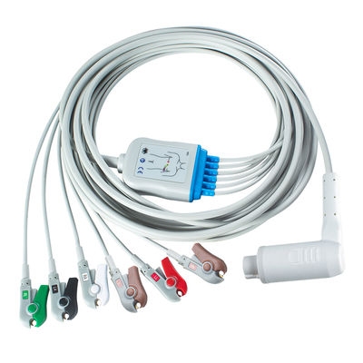 Cable para pacientes con grabador de IEC de plomo con codificación de color de plomo AHA / IEC