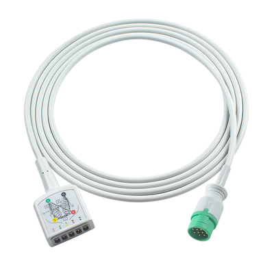 AAMI 3cable de ECG de conducción de 130 cm 12 pines tipo VS